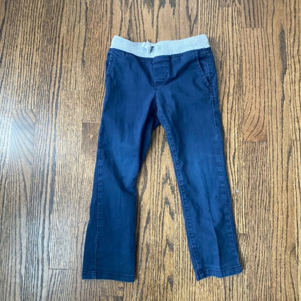 4T Toddler Boys Navy Blue Drawstring Jogger Pants